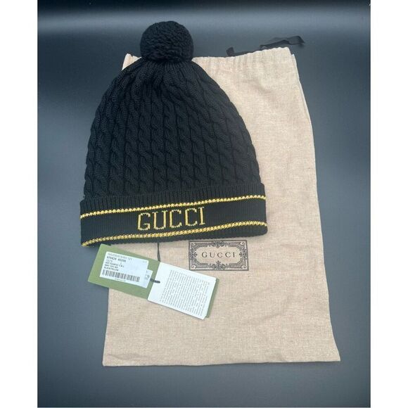 Gucci beanie unisex wool hat pompom - Picture 1 of 13